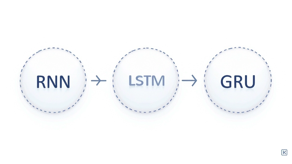 Grafinis palyginimas tarp standartinio RNN, LSTM ir GRU tinklų blokų diagramose